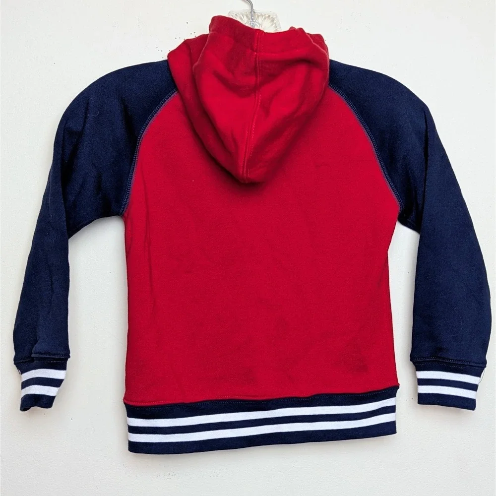 Polo Ralph Lauren Script Logo Spellout Fleece Full Zip Hoodie Jacket Boys Size 5